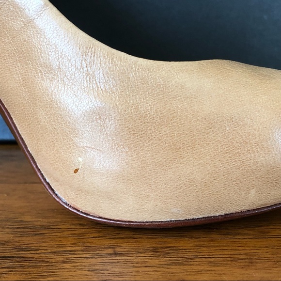 BCBGMAXAZRIA Sand Leather Ma-Dune Peep-toe Heels - Picture 12 of 15